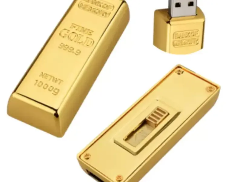  usb lingote de oro 8gb